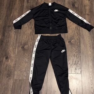 Nike Black and White Tracksuit Set kids